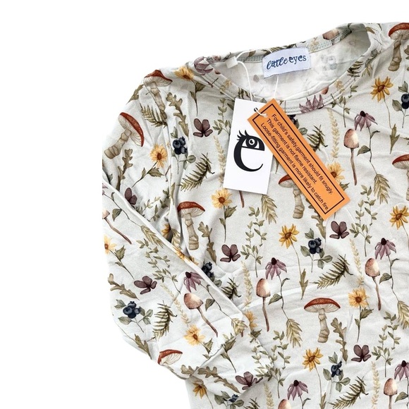 🇨🇦 Little Eyes Floral Forage Bamboo Kids Pyjama Set - Picture 4 of 5